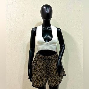 FENDI Logo-Print Shorts